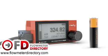 Battery powered digital mass flow meters for gases red-y compact 2 series